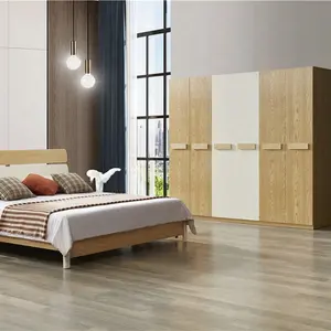 Muebles de tamaño queen, cama doble de madera, diseño de muebles de habitación