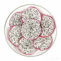 Gedroogde witte drakenvrucht plakjes, originele smaak, knapperige pitaya plakjes voor detailhandel en wederverkoop.