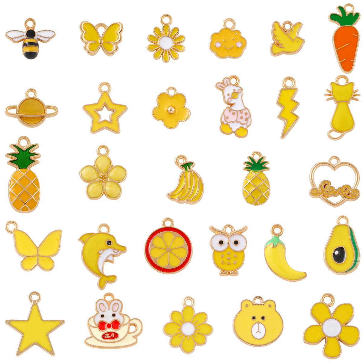 Yellow 20 styles mixed pack