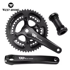 西部自行车新款Mtb山地车170毫米曲柄34T-50T链环自行车飞轮自行车曲柄组数控曲柄臂自行车零件 - Product Image 1