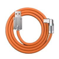 Cable de Carga Rápida de 60W y 6A, Cable de Datos de Silicona Líquida, Cable de Carga para Teléfono y Cámara de Aleación de Zinc Ligero, Compatible con Computadoras
