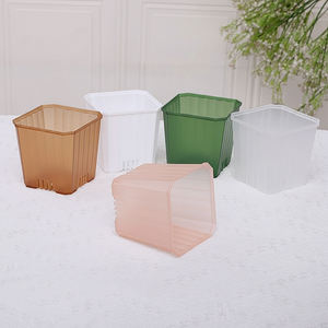 Maceta Minimalista para Bonsái y Suculentas, de Plástico, con 6 Orificios, Multicolor, para Escritorio - Product Image 4