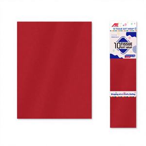 Papier cadeau rouge 20"x26" 72PCS/CS Modèle 375863 pour décorations de fête - Product Image 1