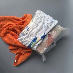 Sac de 1,5 kg de chiffons colorés 100% coton de qualité industrielle, grands chiffons de nettoyage pour l'entretien automobile - Product Image 1