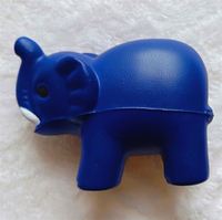 Logotipo personalizable Elefante Stress Reliever Jumbo PU Stress Ball para uso promocional Anti-Stress Relief Toy