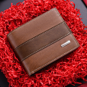 Hot Sell Men's Short PU Leather <b>Money</b> <b>Clip</b> PU Leather <b>Wallet</b> Female Coin Purse for Man Card Holder Case Wholesale - Product Image 5