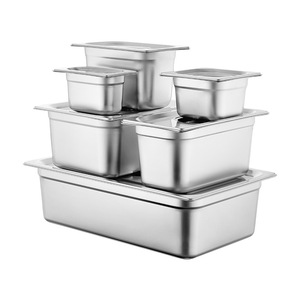 JJD Fábrica China, Bandeja GN de Acero Inoxidable 201/304 Personalizada 1/2 1/3 1/9, Bandeja para Helado Estilo Europeo Anti-Obstrucción para Restaurantes - Product Image 5