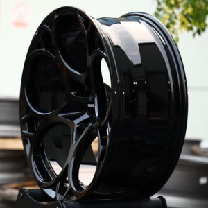 Cerchi auto personalizzati TITAN FORCE 18 19 20 22 24 pollici 5x110 in lega di alluminio forgiato nero lucido per <span class=keywords><strong>Alfa</strong></span> Romeo Giulia <span class=keywords><strong>Stelvio</strong></span> - Product Image 3