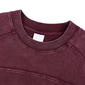 เสื้อยืดโอเวอร์ไซซ์สำหรับผู้ชายเสื้อยืดผ้าฝ้ายโอเวอร์ไซซ์สำหรับผู้ชายดีไซน์แบบเย็บด้านหลังซักได้สำหรับฤดูร้อน100% TKAN243 - Product Image 2