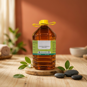 Huile Chamakkatti Herbal Dhanwantharam Thailam 5 Litres Soulagement des Douleurs Dorsales Soulagement du Stress Soins de Santé - Product Image 2