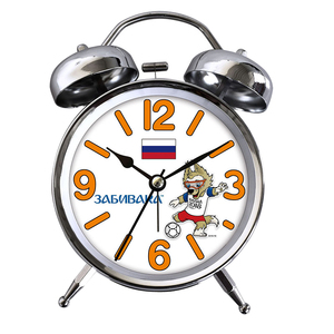 Thêm Loud không đánh dấu âm nhạc Nhẫn âm thanh kim loại analogue thạch anh KÉP ĐÔI hai chuông bảng đồng hồ báo thức với tùy chỉnh xây dựng thương hiệu - Product Image 2