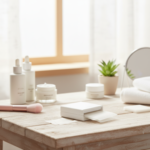 Ensemble de soins de la peau coréens avec miroir, comprenant 50 feuilles de papier absorbant pour le visage, pack de soins du visage absorbant l'huile, contrôle de l'huile, fabriqué en Corée du Sud - Product Image 3