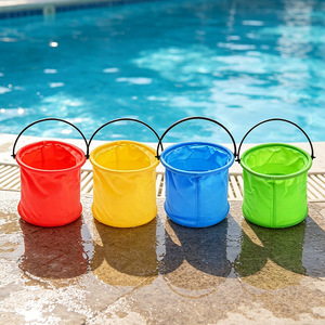 Cubo plegable, cubo portátil para peces para niños, cubo para lavar pinceles de arte, cubo para pesca en la playa al aire libre, pesca telescópica - Product Image 3