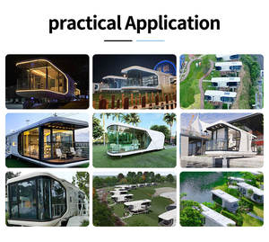 Modèles à vendre Capsule spatiale populaire Capsule spatiale pour la maison Capsule spatiale mobile pour l'extérieur avec cuisine et salle de bain - Product Image 6