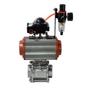 Mejor Precio: Válvula de Bola Neumática de Acero Inoxidable con Brida y Interruptor de Límite QD-01 - Product Image 3