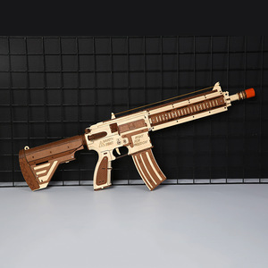 Kit de Modelo de Rifle de <span class=keywords><strong>Asalto</strong></span> de Madera 3D, Rompecabezas de Corte Láser DIY, Decoración, Regalo para Niños y Adultos, Adorno para el Hogar, Oficina o Escritorio, Juguete No Funcional - Product Image 5
