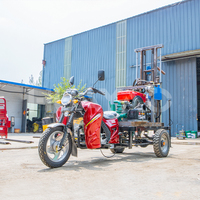 Mini appareil de forage monté pour moto à moteur diesel à trois roues