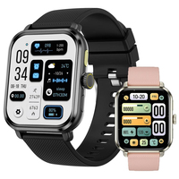Reloj Inteligente M12 HD con Pantalla IPS Grande, Resistente al Agua IP68, Monitor de Actividad Física y Ritmo Cardíaco, para Negocios, Android, Metal y Silicona