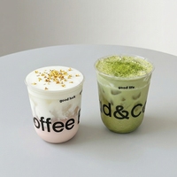 Gobelets en plastique PET jetables transparents en forme de U pour café, boissons froides et bubble tea, avec couvercles et pailles, personnalisables avec logo, vente en gros