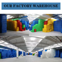 Caisse en plastique maillée de qualité alimentaire, recyclable, empilable, pliable, pour fruits et légumes, stockage en chambre froide, panier pliable