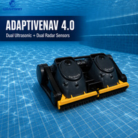 Robot Pembersih Kolam Otomatis Tanpa Kabel Ace 2x2 Pro Baterai 40000mAh Pompa Air Ganda Navigasi Cerdas untuk Kolam Renang