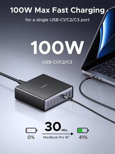 Caricatore USB C GaN UGREEN da 200W con 8 Porte, Stazione di Ricarica da Scrivania, Caricatore Rapido USB C per <span class=keywords><strong>Samsung</strong></span> Galaxy S25 - Product Image 3