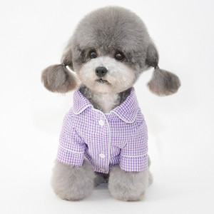 Venta al por mayor nuevos y cómodos pijamas para perros de alta gama de poliéster suave ropa de casa acogedora para el verano y el invierno nueva ropa de dormir para mascotas - Product Image 3