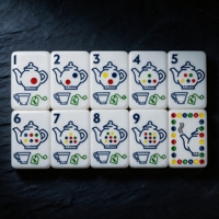 160 tuiles de mahjong américaines, ensemble gravé à 5 couches London Calling pour les amateurs de culture britannique