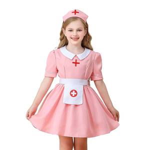 Disfraz de Enfermera Rosa para Niñas, Disfraz de Doctora para Halloween, Vestido para Actuaciones Escénicas, Venta al por Mayor - Product Image 5