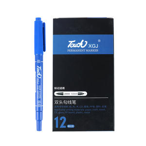 كتابة دائمة بشعار مخصص قائم على الزيت أسود ثنائي الطرف رسم تلوين بالقلم - Product Image 6