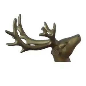 Resin Handicraft Plush Sitting Deer Manufacturer Direct Sales