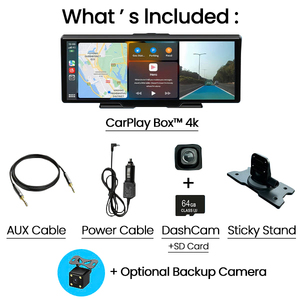 10x26 ''xách tay Carplay màn hình-Android 12, không dây tự động/<span class=keywords><strong>GPS</strong></span>, 5 Wát Loa - Product Image 6