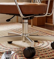 Tapis de chaise d'ordinateur moderne en velours belge, fabriqué à la machine, antidérapant, fin, pour chaise pivotante, idéal pour bureau, coiffeuse et chambre, aspect haut de gamme, compatible avec les animaux domestiques