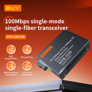 ตัวแปลงสื่อไฟเบอร์ออปติก HTB-3100 ตัวแปลงไฟเบอร์ออปติกแบบเส้นเดียว SC 10/100M โหมดเดี่ยว ไฟเบอร์เส้นเดียว 1 คู่ - Product Image 1