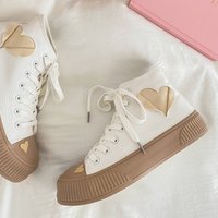 2024 Valentine gros caoutchouc orteil rouge amour haut personnalisé Skate marche ronde vulcaniser toile Sneaker chaussures femmes pour unisexe