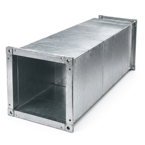 Conducto de Aire Rectangular de Acero Galvanizado para HVAC, Conducto de Ventilación Prefabricado, Anticorrosión, de Montaje en Pared - Product Image 1