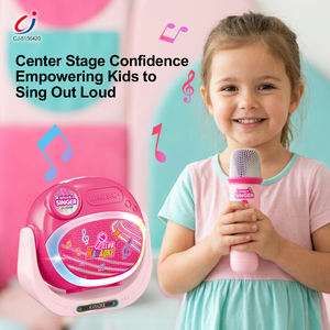 Microphone jouet amusant <span class=keywords><strong>pour</strong></span> bébé Chengji, créatif, interactif, portable, musique, double LED, haut-parleur karaoké sans fil <span class=keywords><strong>pour</strong></span> enfants - Product Image 3