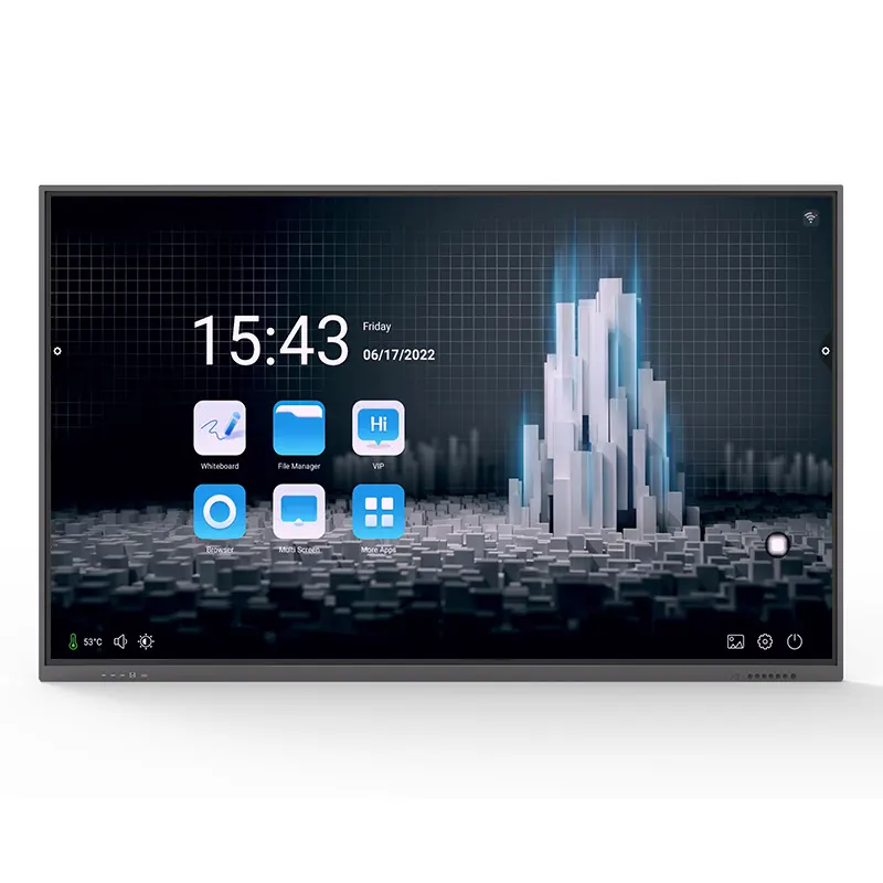 75 86 inç 4K android ve win 11 OS İnteraktif düz panel ekran monitör interaktif tv dokunmatik ekran