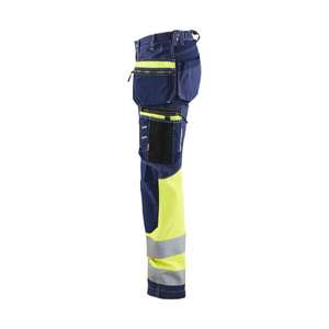 BLAKLADER - 719613708833D24 Pantalón de mujer Hi-vis con elástico Azul marino/Amarillo-EAN 7330509877418 ROPA DE TRABAJO DE LA HI-VIS - Product Image 4