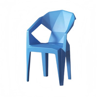 Chaise de salle à manger robuste en plastique épaissi avec dossier moderne pour bistrot, barbecue, salle de jeux, maison, extérieur, patio