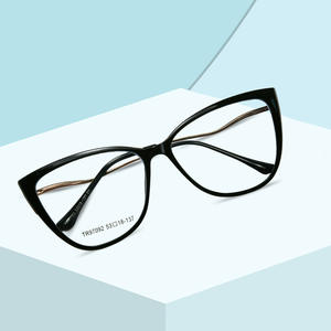 Monturas de Gafas Cat Eye TR87092, Montura Completa, Anti-Luz Azul, para Mujer, Lentes de Acetato TR90, Protección Contra la Luz Azul - Product Image 5