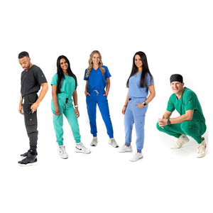 Uniforme de Enfermera de Rayón, Estilos 2022, Uniformes de Enfermería Personalizados para Mujer con Bolsillos, Uniformes de <span class=keywords><strong>Salud</strong></span> Elegantes, Pantalones Deportivos, Conjunto de Enfermería - Product Image 3