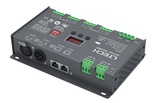 <span class=keywords><strong>Ltech</strong></span>-Decodificador <span class=keywords><strong>DMX</strong></span> 512 para iluminación de escenario, dispositivo decodificador de 8bit, 16bit, RGB, 4A, 12CH, Max.48A, Max.1152W, XLR, RJ45, RDM - Product Image 2