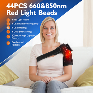 Regolatore ricaricabile senza fili 660nm & 850nm massaggiatore del ginocchio di terapia della luce rossa - Product Image 2