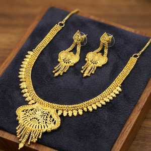 Collares Cortos de Moda al por Mayor Chapados en Oro Micronizado, Conjunto de Joyería Tradicional Rellena de Oro, Collares Cortos de Latón Microformados. - Product Image 2