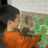 Panneau mural LED interactif pour la thérapie de l'autisme, panneau lumineux sensoriel en nid d'abeille pour salle sensorielle