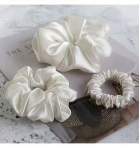 100% Satin Luxury Hair Ties Scrunchies Fashionable Hairbands with European Global Style - Product Image 2