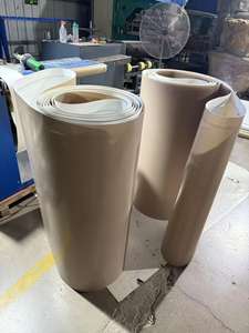 PTFE coklat + PU tanpa batas sabuk konveyor 16000*1000*1.5 2 transparan 6*4 strip pemandu tahan dingin-35 ℃ - Product Image 2