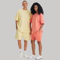 T-shirts décontractés unisexe en coton 100% surdimensionnés, style streetwear FOG, tons terreux, impression numérique personnalisée, best-sellers