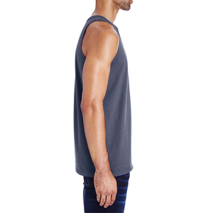 Custom Mens Tank Tops Soft Cotton Sleeveless T-Shirts Breathable Quick Dry Plain Solid Color Gym Wear for Fitness <b>Running</b> - Product Image 3
